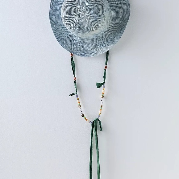 Free People X Modern Monarchie size small Elegant Blue New wtag Sun Hat Rio Star main image 4